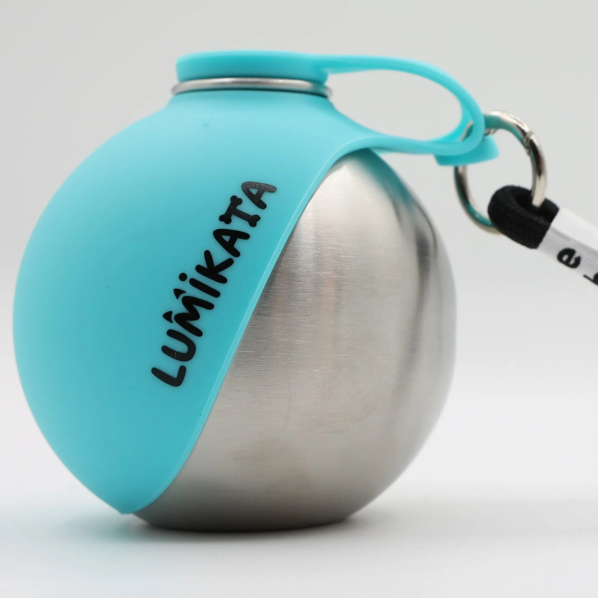 Lumikata 2-in-1 Portable Dog Water Bottle - 10 oz Stainless Steel with Silicone Foldable Bowl, Leak-Proof Design for Small Dogs, Ideal for Walking and Feeding
