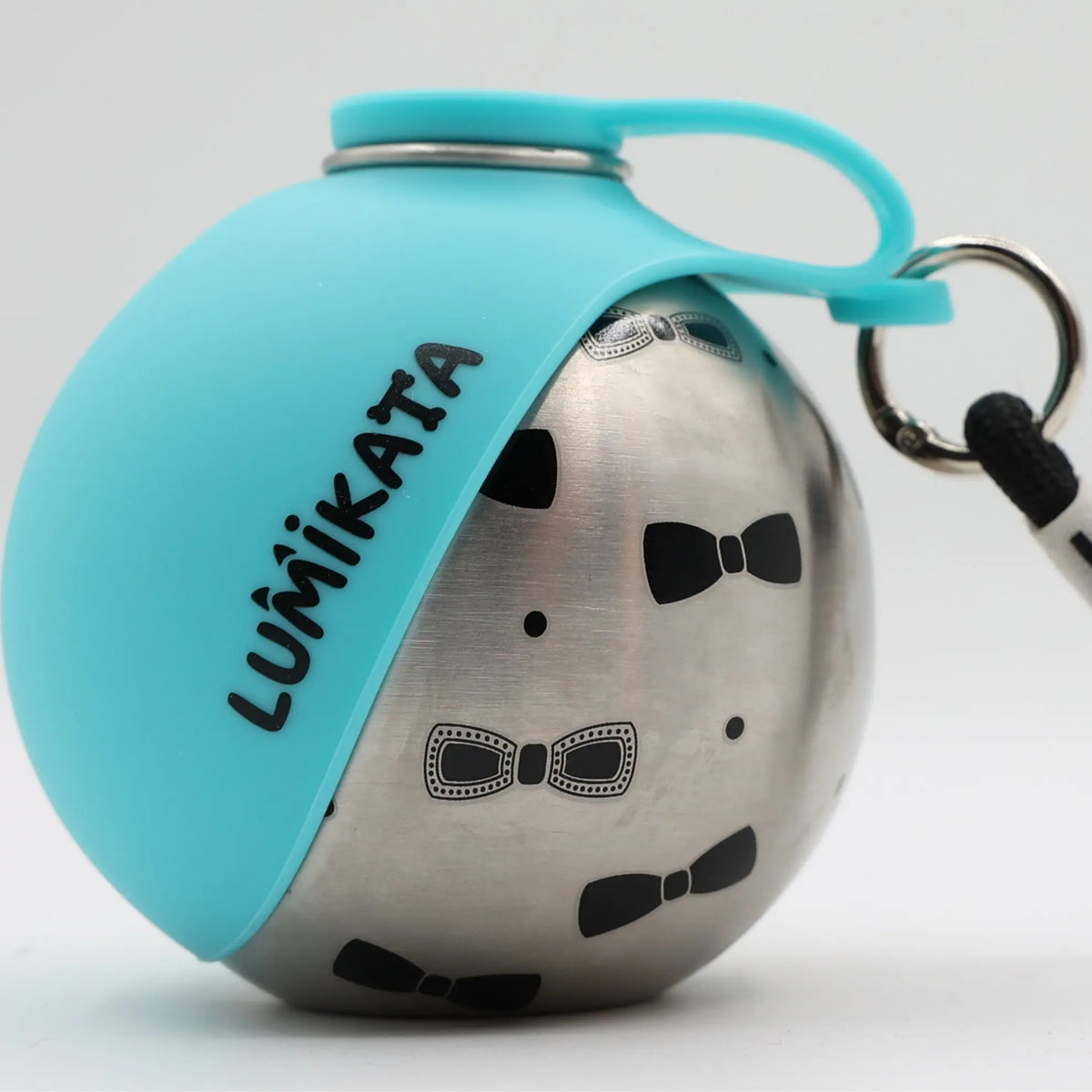 Lumikata 2-in-1 Portable Dog Water Bottle - 10 oz Stainless Steel with Silicone Foldable Bowl, Leak-Proof Design for Small Dogs, Ideal for Walking and Feeding
